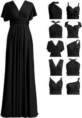 72styles Infinity Dress with Bandeau, Convertible Bridesmaid Dress, Long, Plus Size, Multi-Way Dress, Twist Wrap Dress