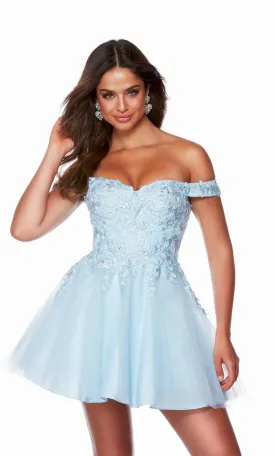 Alyce Lace A-Line Homecoming Dress 3156