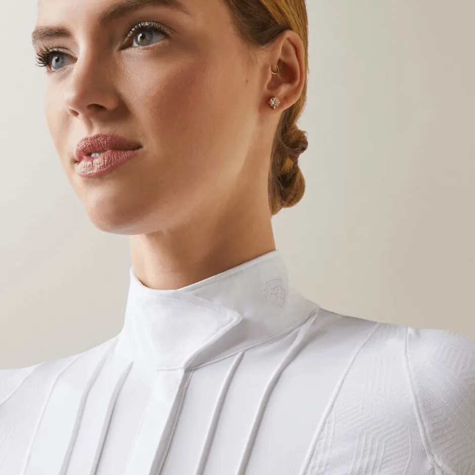 Ariat Ladies Luxe Show Shirt - White