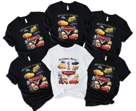 Cars matching family Birthday Shirts, cars Birthday Shirt, Cars Custom Shirt, Personalized Cars Shirt, Cars family shirts, Cars Birthday t-shirt for girls and boys