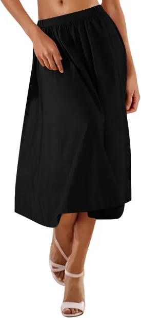 Casual Maxi Skirt for Women Summer Boho Elastic High Waist A-Line Dress Flowy Ruffle Swing Tiered Long Beach Skirt