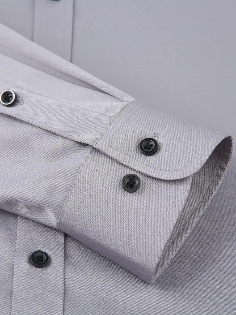 corfty Men Long Sleeve Dress Shirt - Regular Fit Stretch Free-Wrinkle Button Down Shirt
