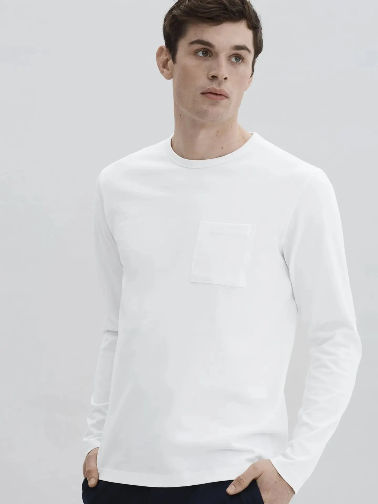HW L/S Tee- White