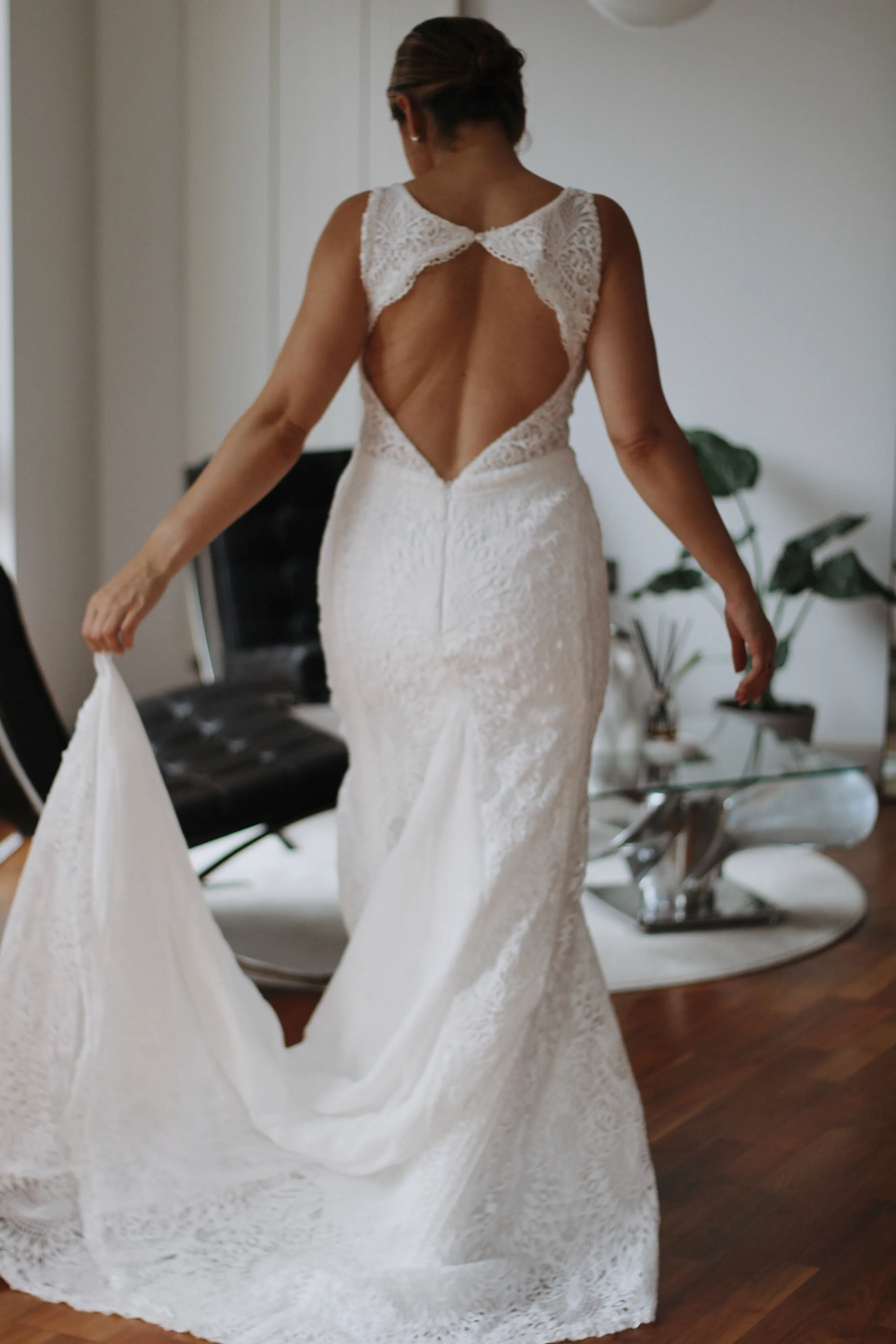 Klara Boho Bridal Gown in Off White