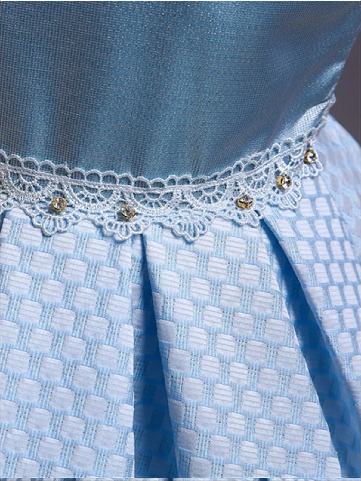 Lace and Jewels Hi-Lo Formal Dress