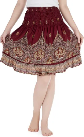 Lannaclothesdesign High Waisted Skirts for Women Short Flowy Summer Skirt Trendy Outfit Knee Length Boho Clothing Fall Skirts