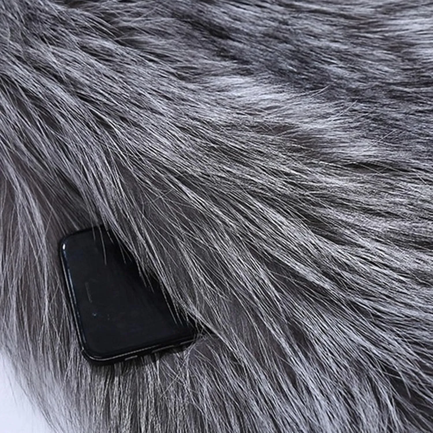 Men's Warm Fur Turn Down Collar Overcoat Fashion Long Sleeve Fluffy Coat Casual Long Soft Jacket Outerwear
