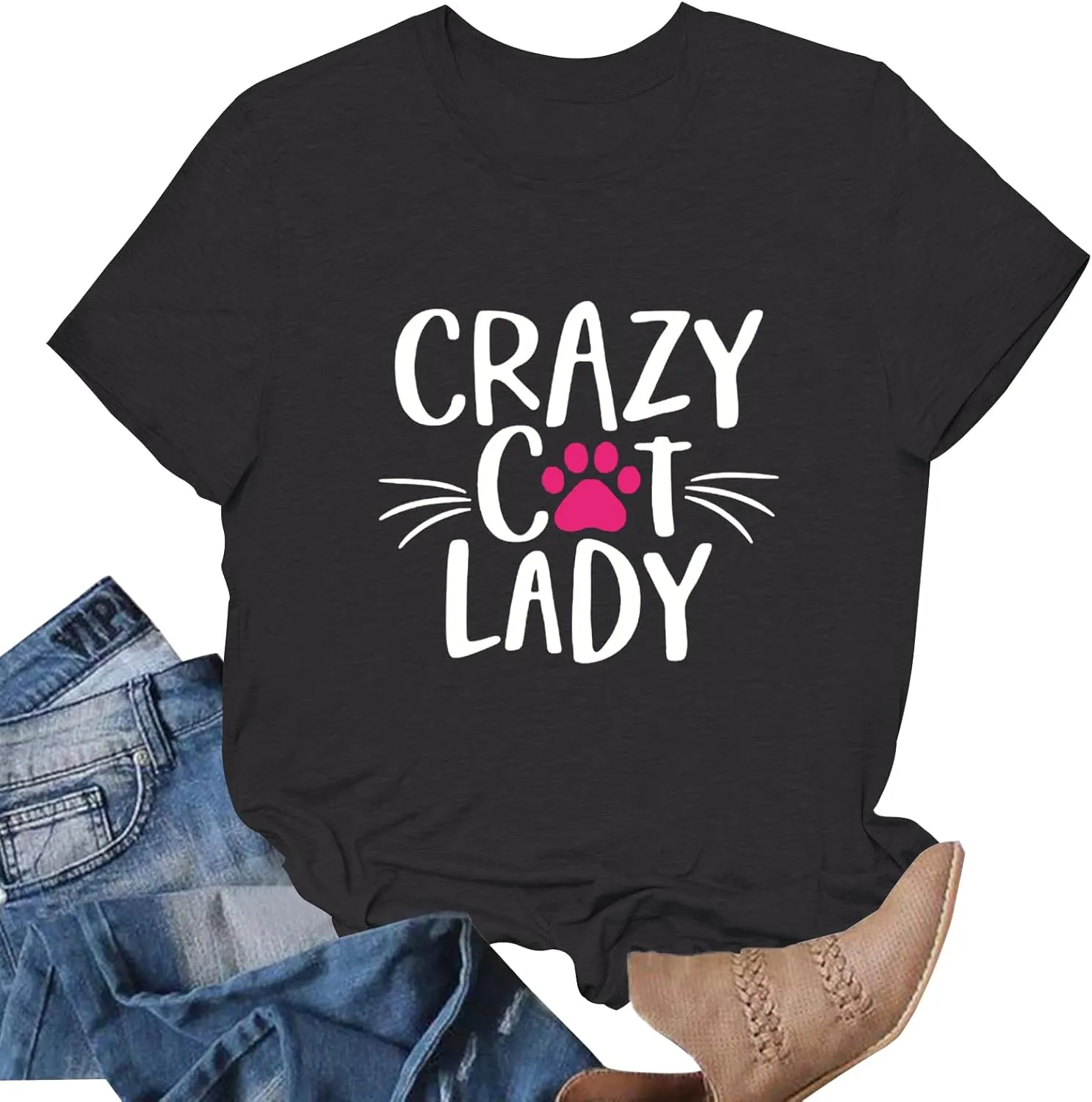 Mom Shirts for Women Mama Letter Print T-Shirt Mama Shirt Life Tops