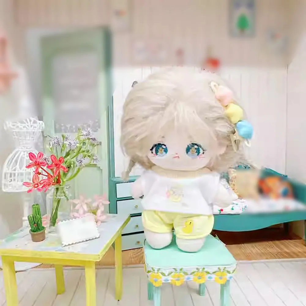 niannyyhouse 10cm~15cm 20cm Plush Doll Clothes Short Vest T-Shirt Pants Soft Stuffed Plush Toy Dress Up Gift