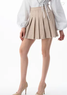 Plaid Pleated Mini skirt