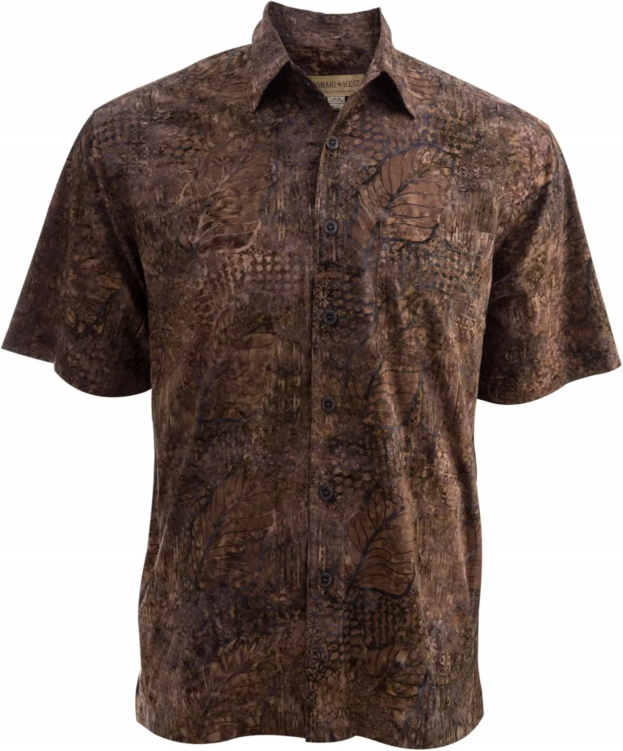 Purple Dusk Tropical Hawaiian Batik Shirt
