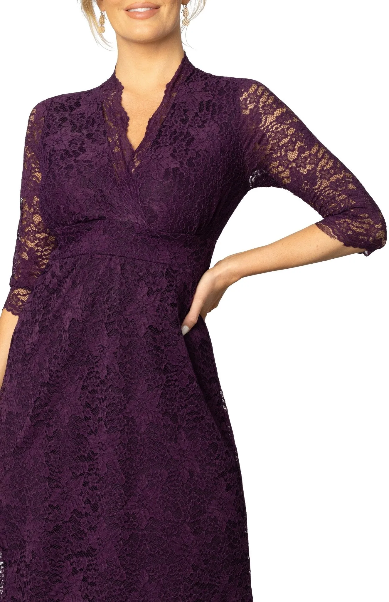 Scalloped Boudoir Lace Dress