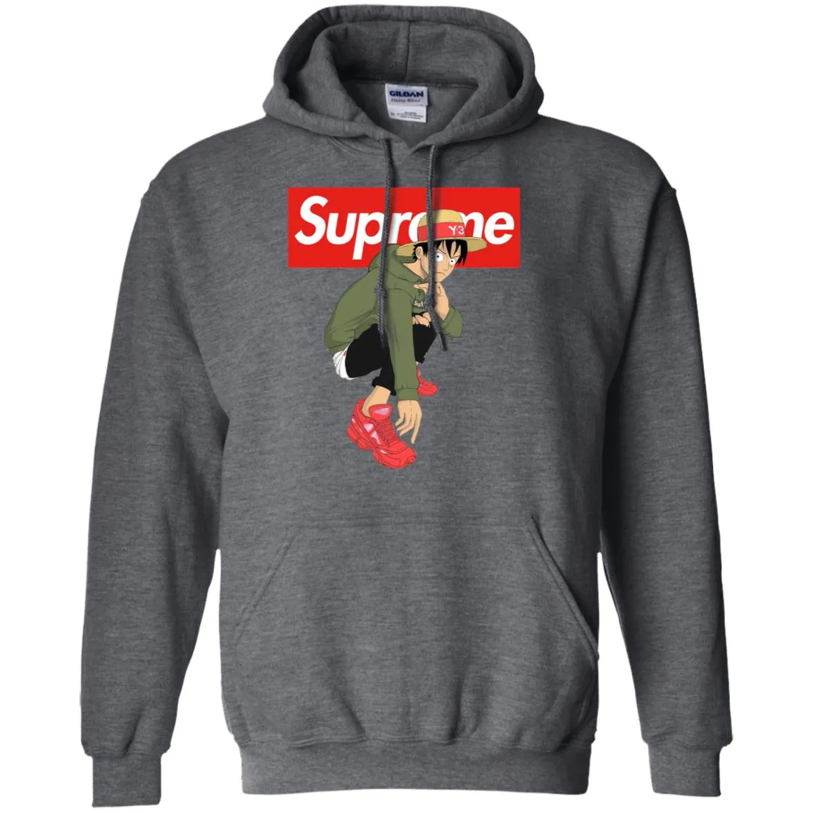 Supreme One Piece Y3 T-shirt Pullover Hoodie Sweatshirt