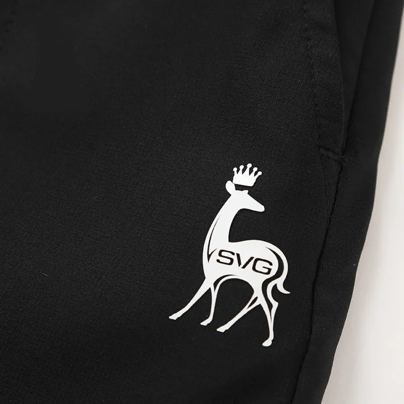 SVG Golf Black Stretch Pleated Quick-dry Skirt (Longer Version)