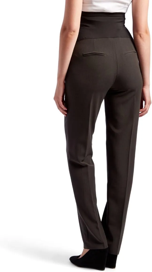 Times Two Maternity Women's Straight Leg Dress Pants