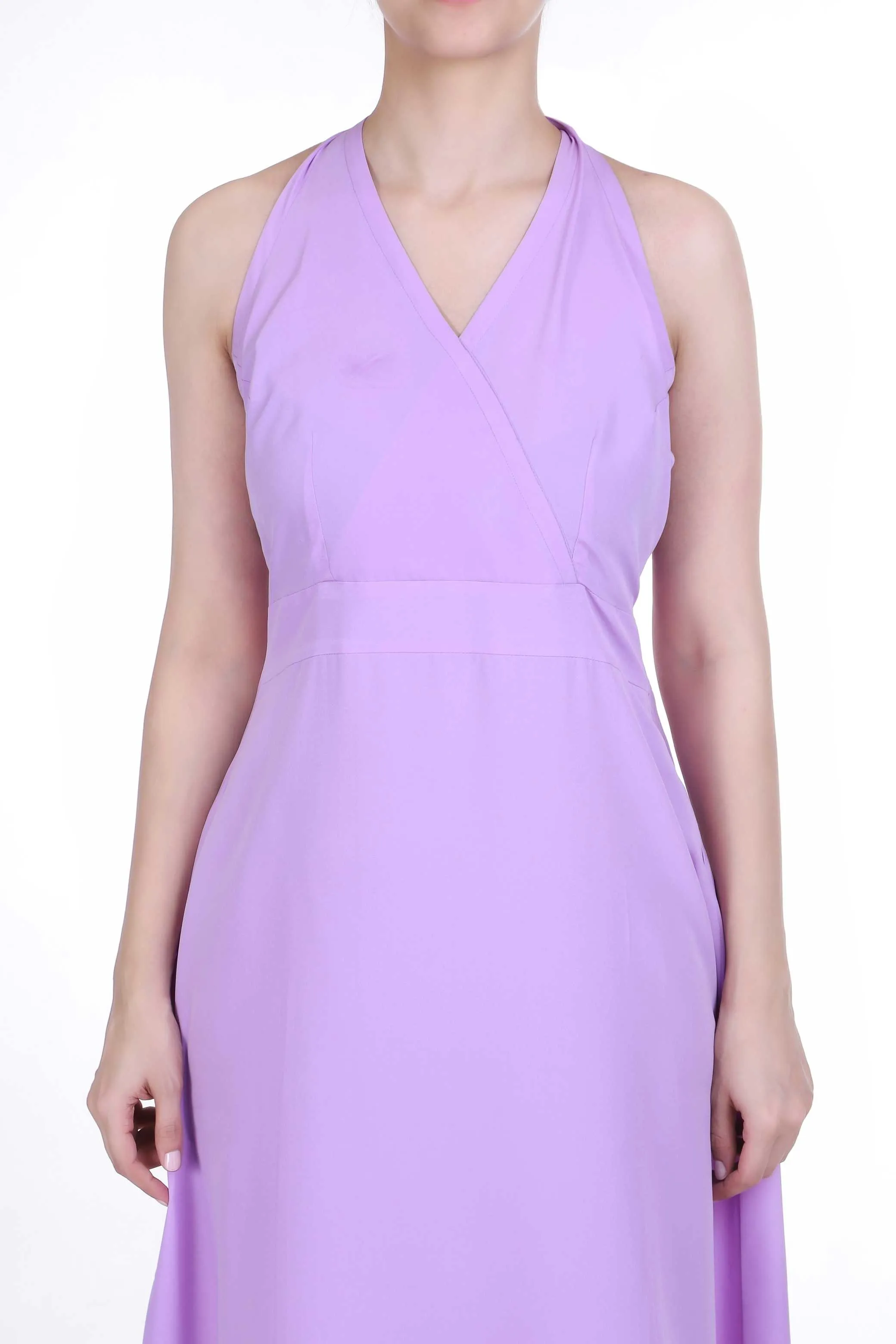 VIOREL V-NECK MAXI DRESS FOR WOMEN