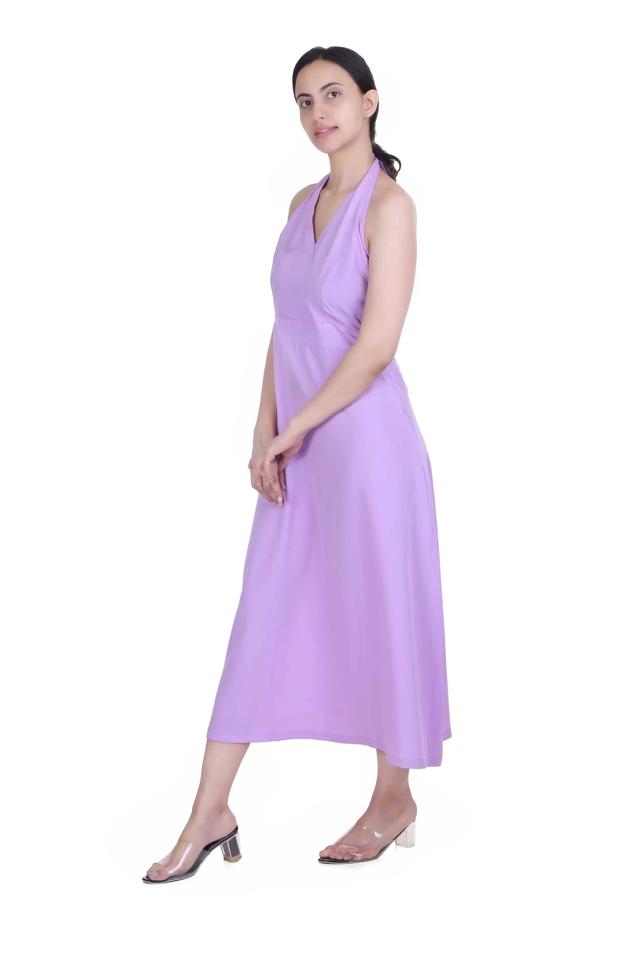 VIOREL V-NECK MAXI DRESS FOR WOMEN