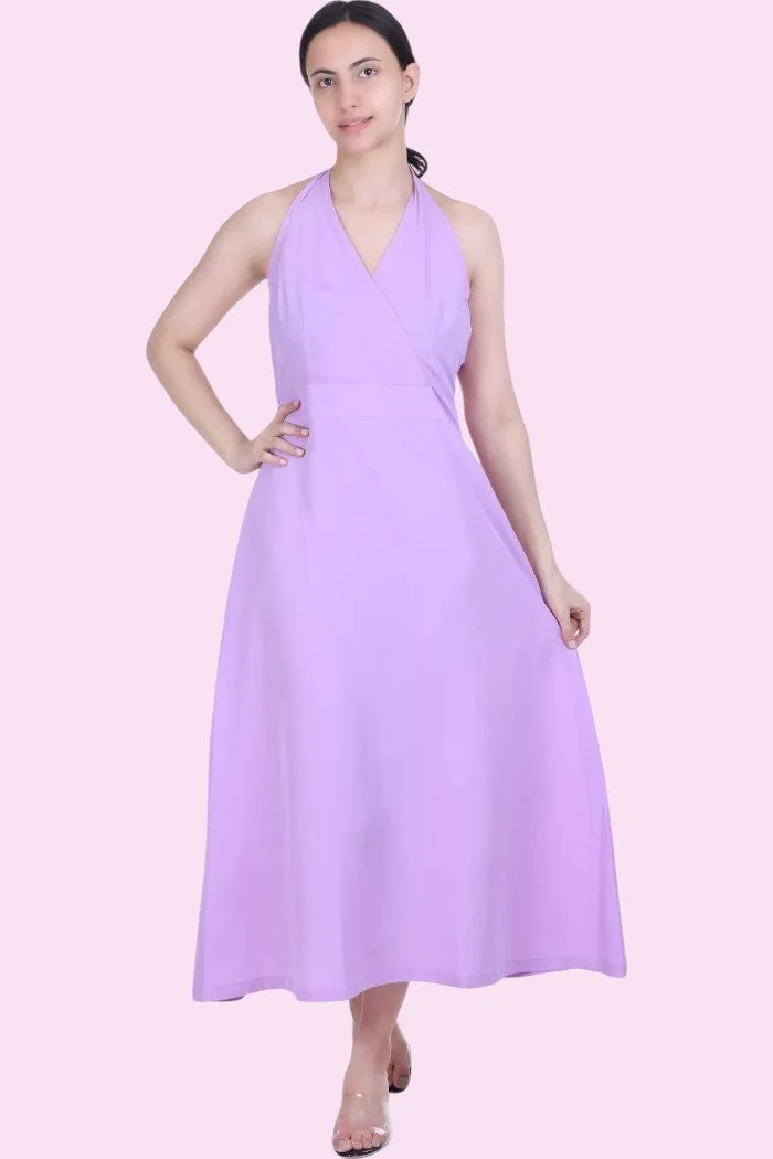 VIOREL V-NECK MAXI DRESS FOR WOMEN