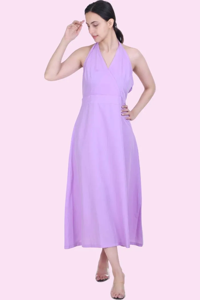VIOREL V-NECK MAXI DRESS FOR WOMEN