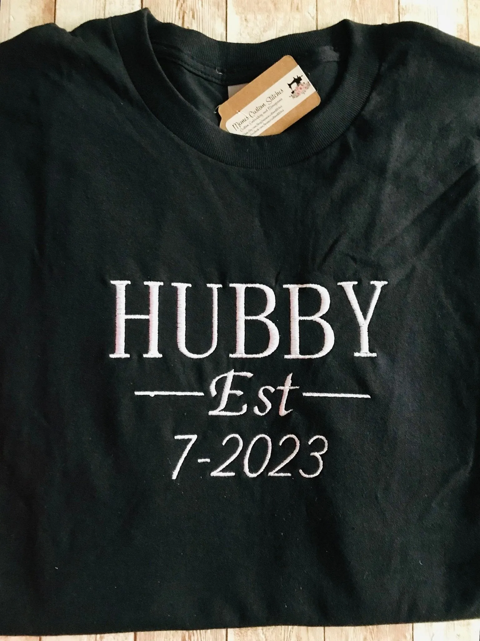 Wifey Hubby Casual Unisex Cotton TShirt Set , Bride Groom Wedding Gifts