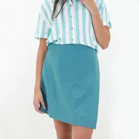 Women's Plain A-Line Mini Skirt,Petrol