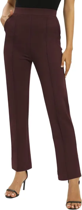 Women's Yoga Dress Pants Stretchy Casual Slacks Straight Leg Work Pants with Pockets
